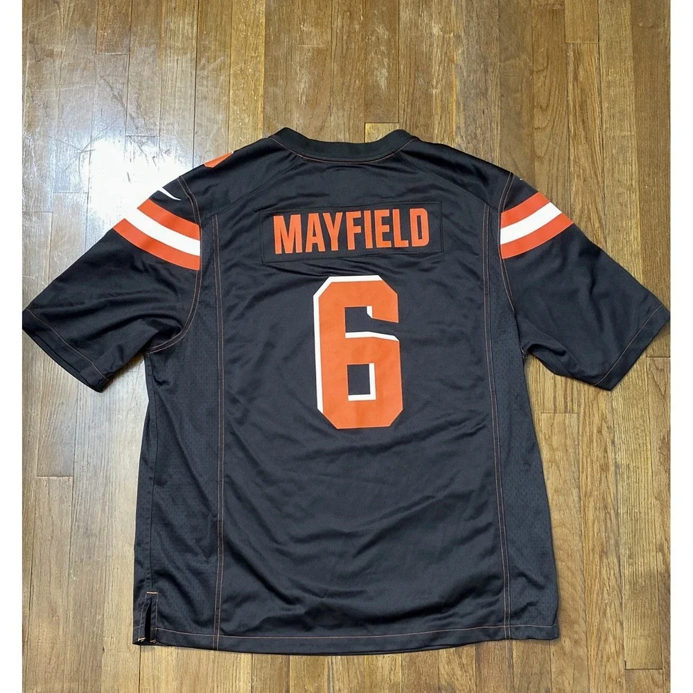 Cleveland Browns Jersey Mens 2XL Baker Mayfield #6 NFL Nike - Brown & Orange
